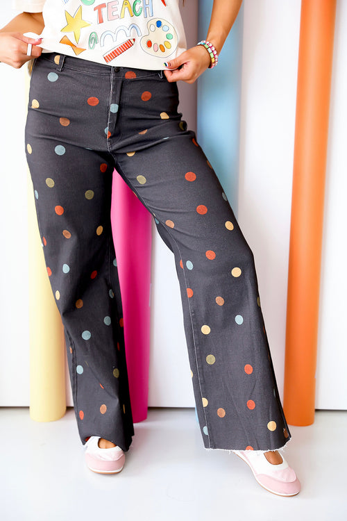 Confetti Classroom Jeans- Charcoal
