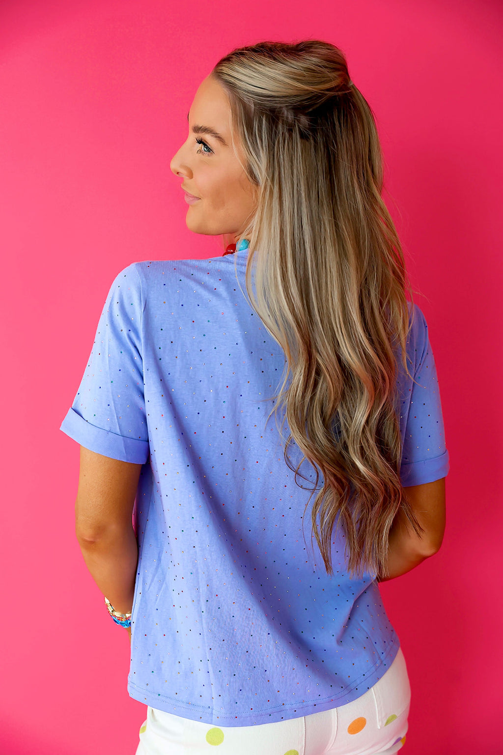 Confetti Sprinkle Top - Periwinkle