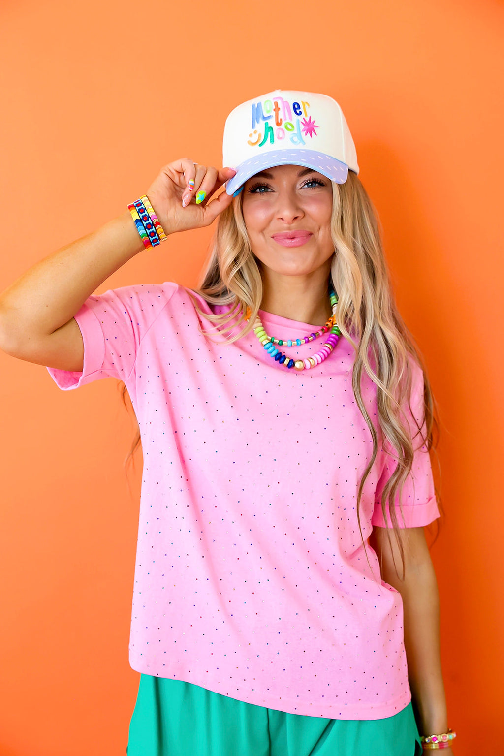 Confetti Sprinkle Top - Pink