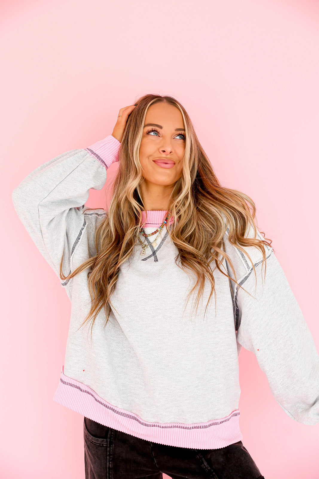 Cozy Contrast Pullover