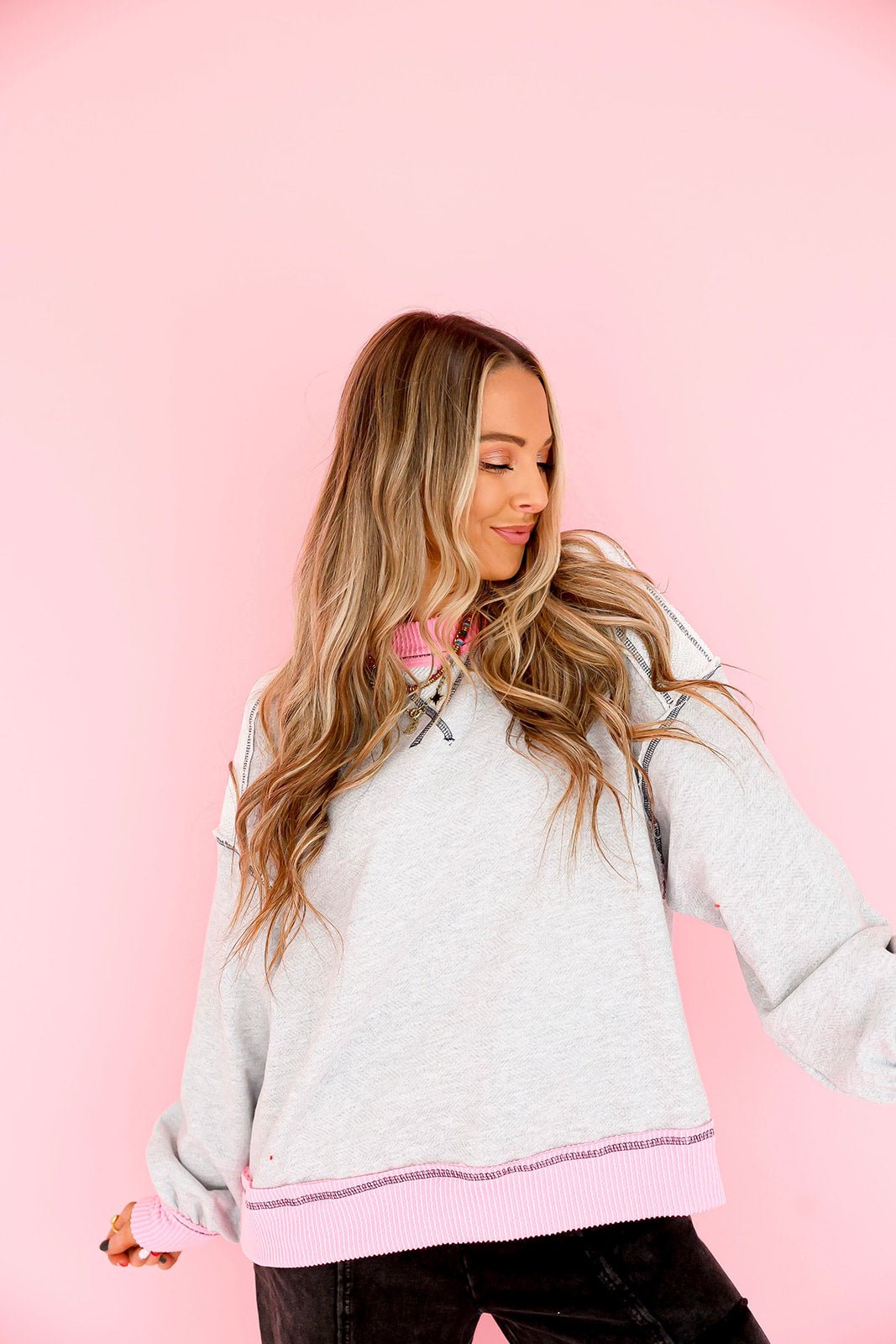 Cozy Contrast Pullover