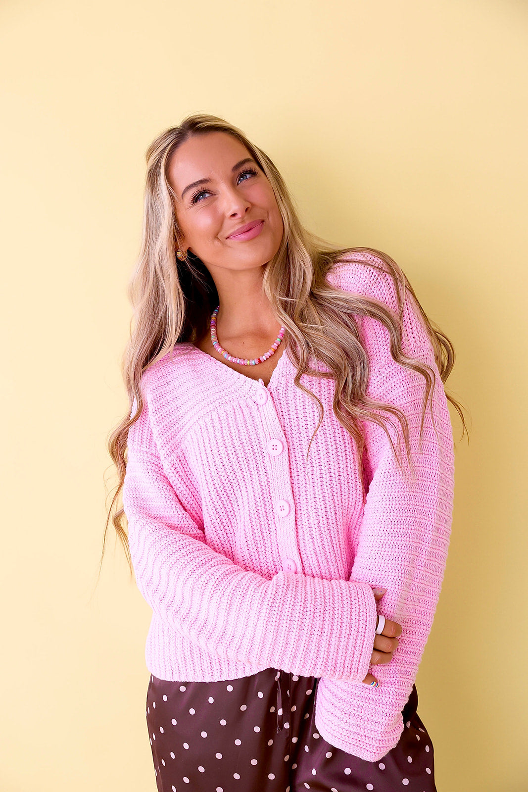 Cozy Girl Cardigan - Pink