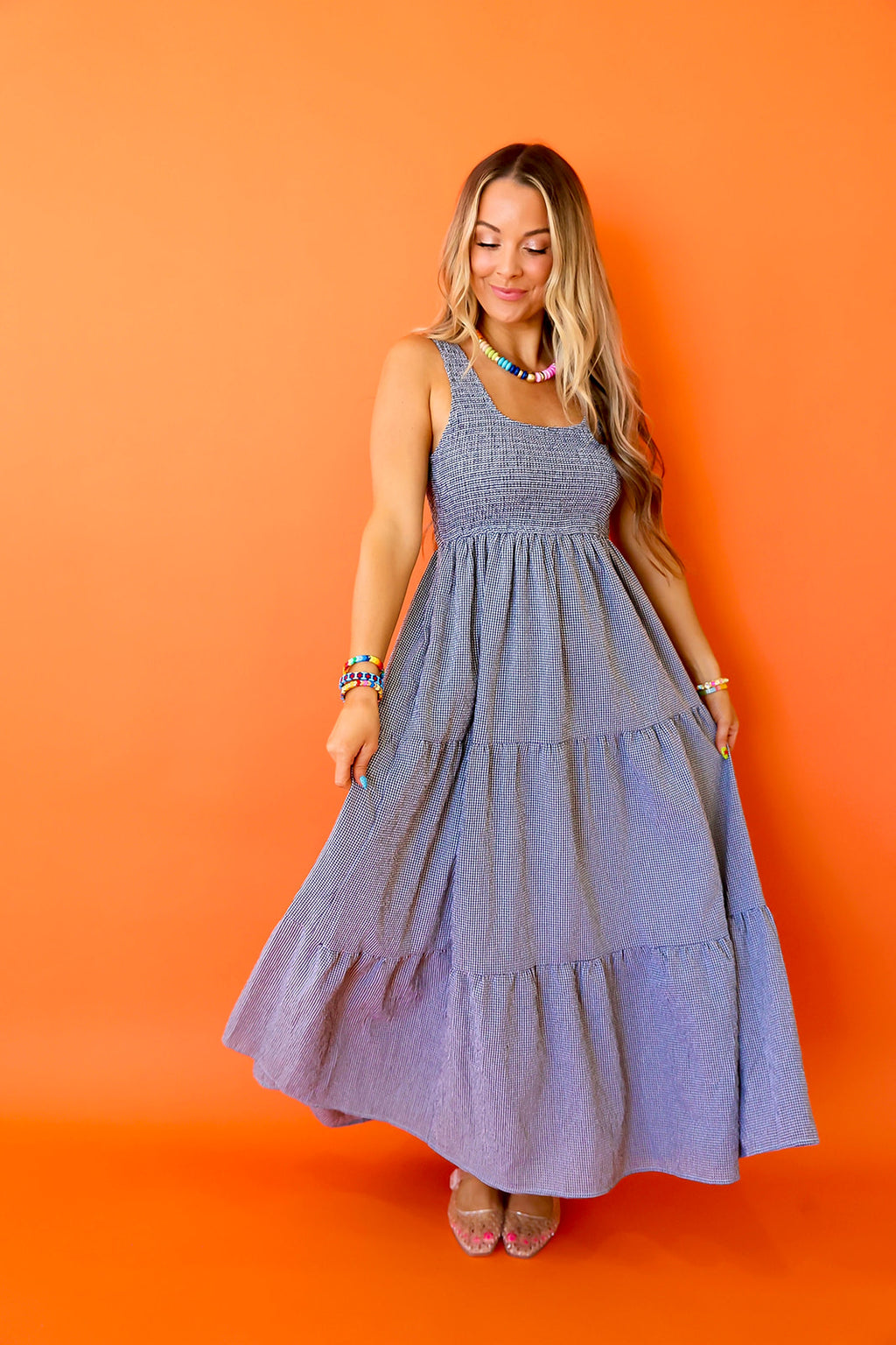 Crushing On Gingham Maxi - Black