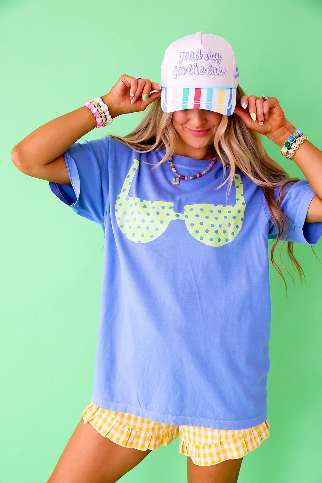 Cute Suit Graphic Tee – Denim