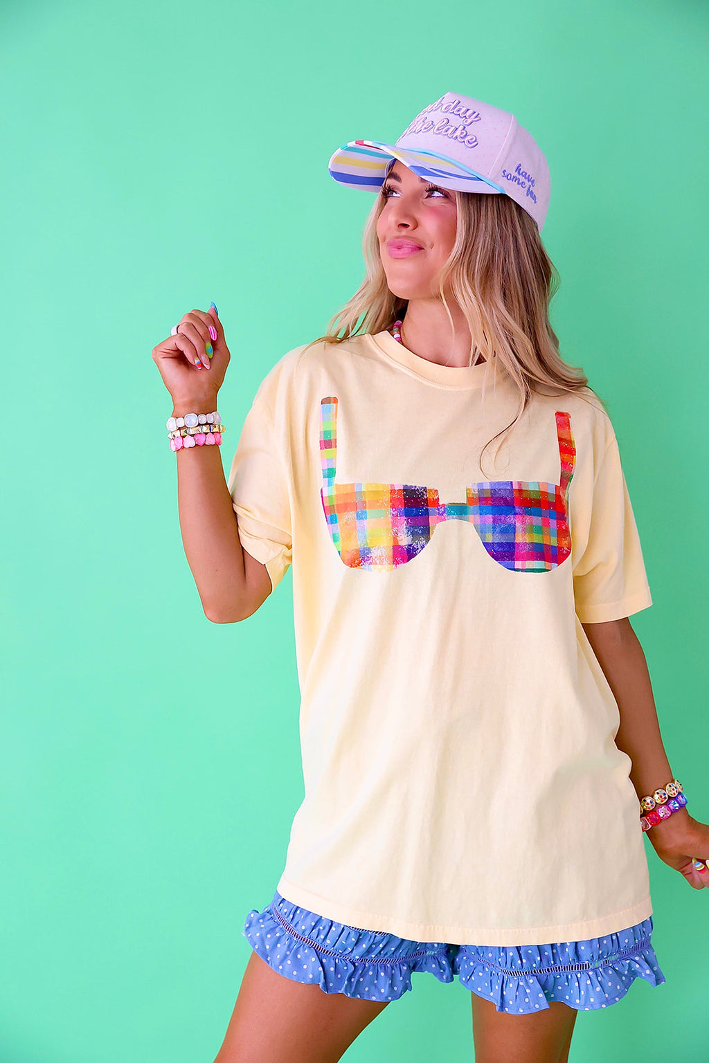Cute Suit Graphic Tee – Yellow