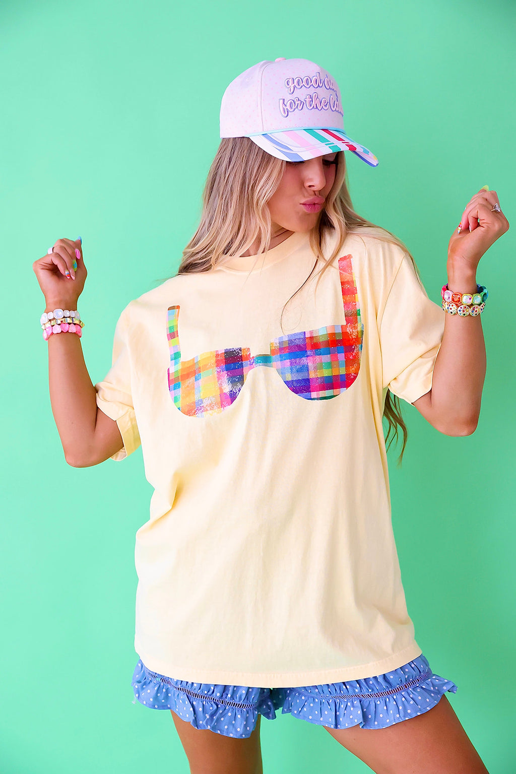 Cute Suit Graphic Tee – Yellow
