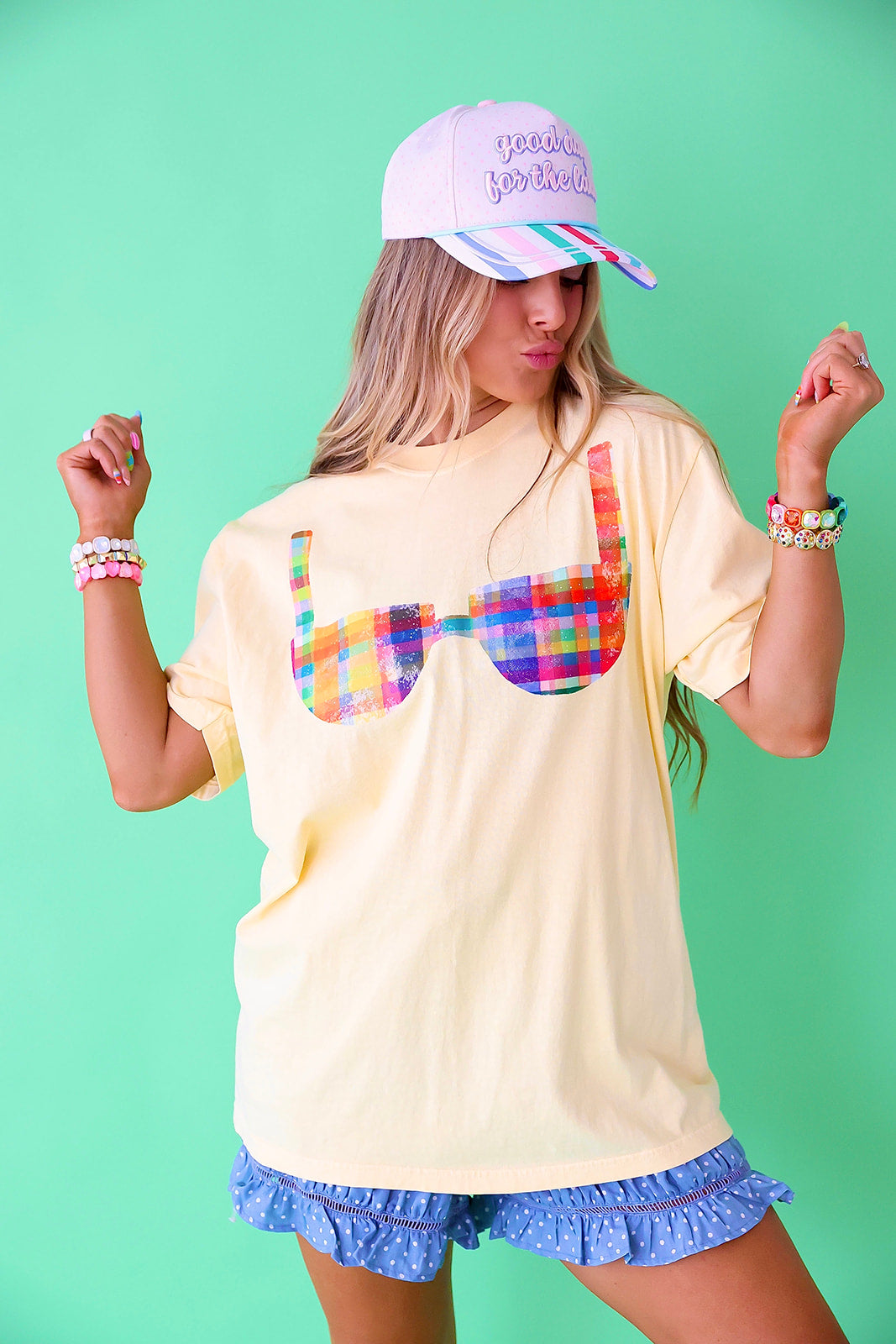 Cute Suit Graphic Tee – Yellow