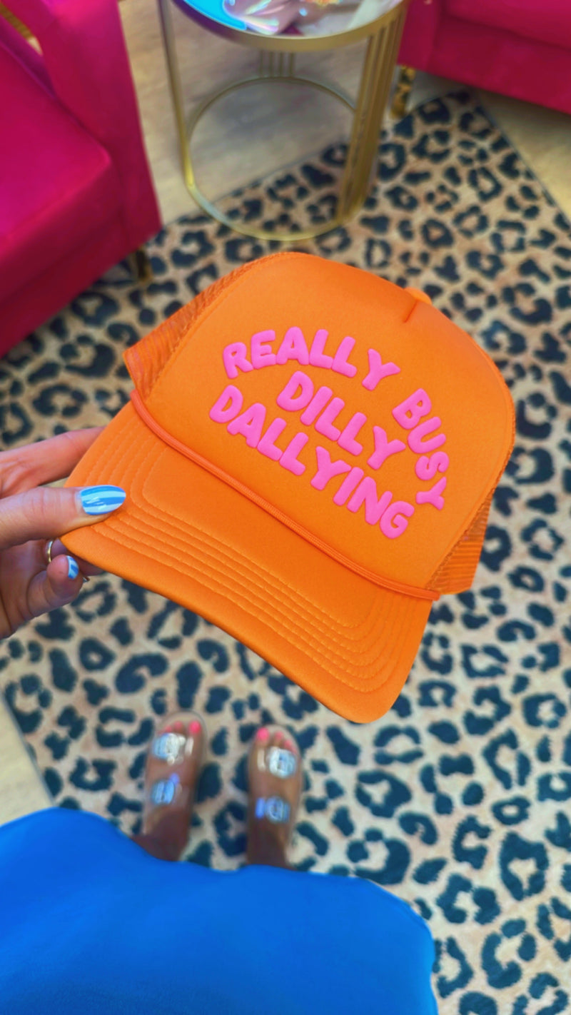 Dilly Dally Hat-Orange