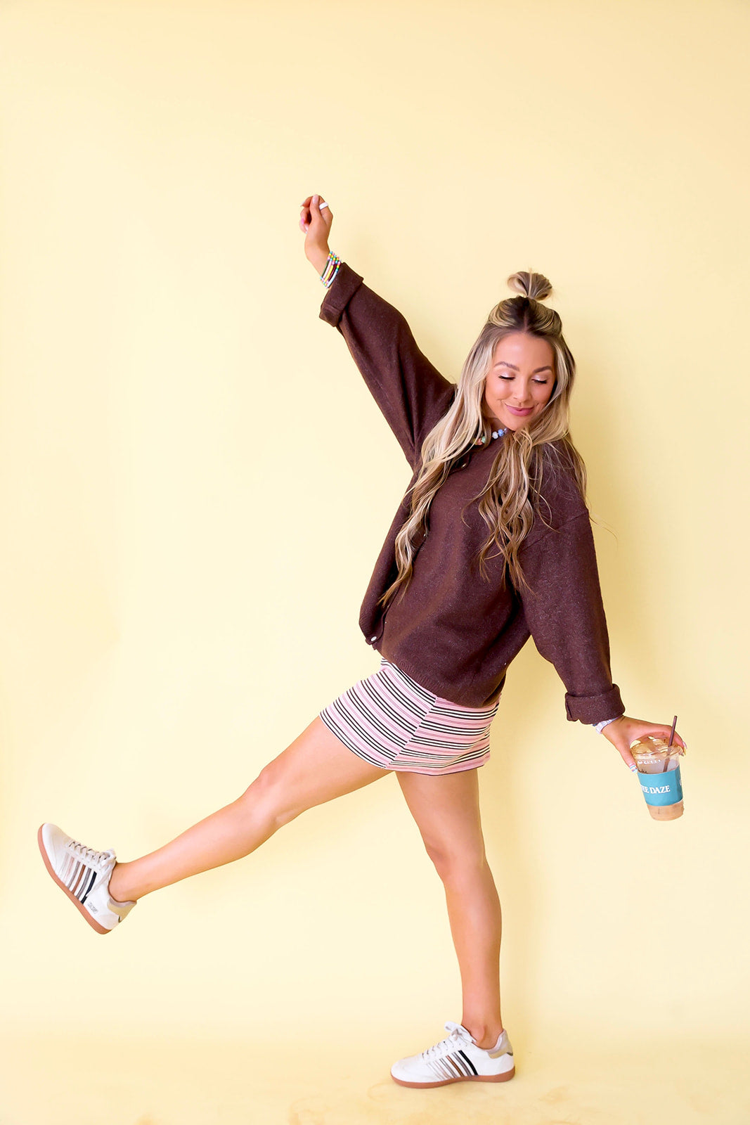 Daylight Button Up Cardigan – Brown