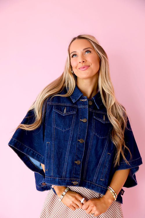 Denim Darling Cape Jacket