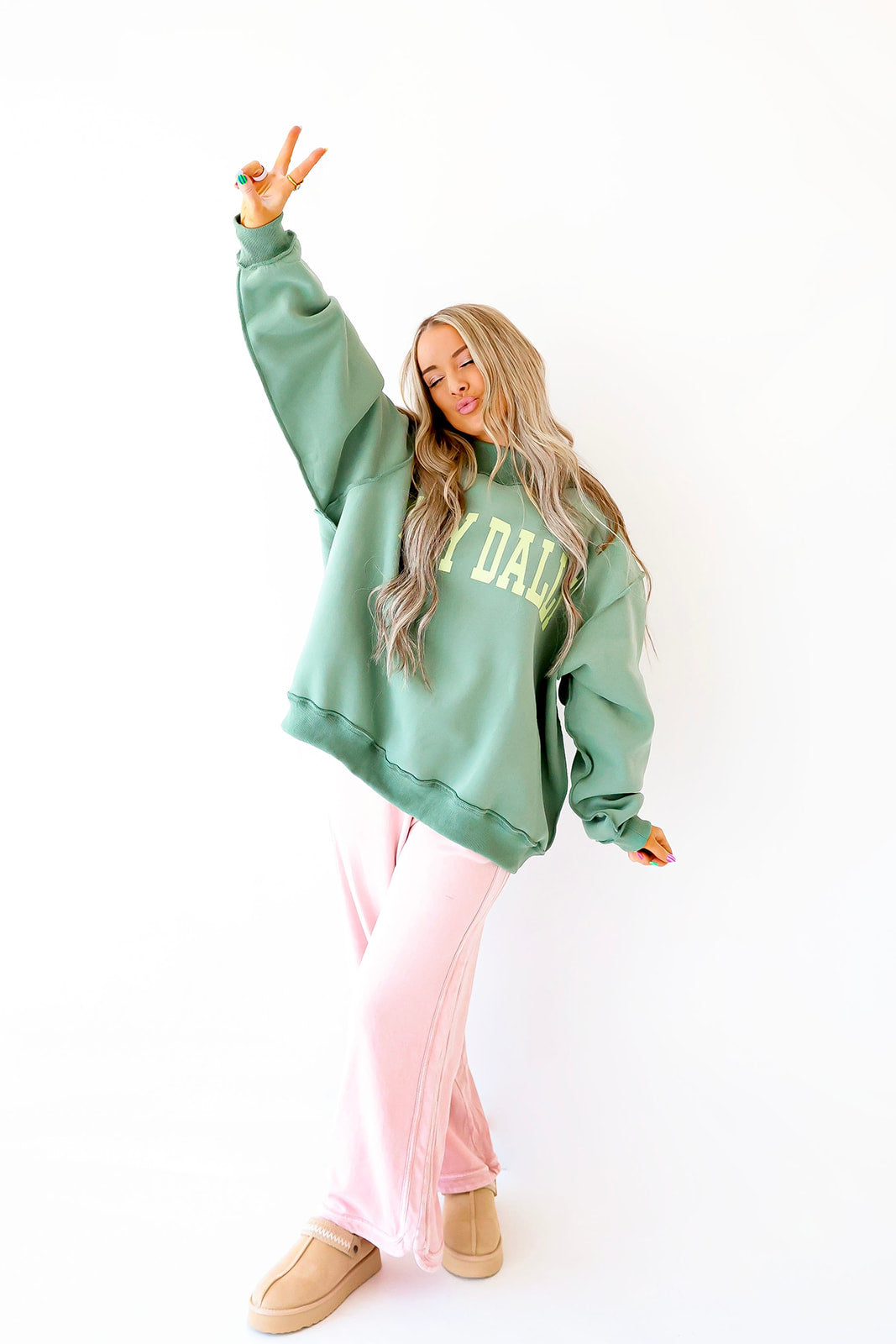 Dilly Dally Mockneck – Green / Neon