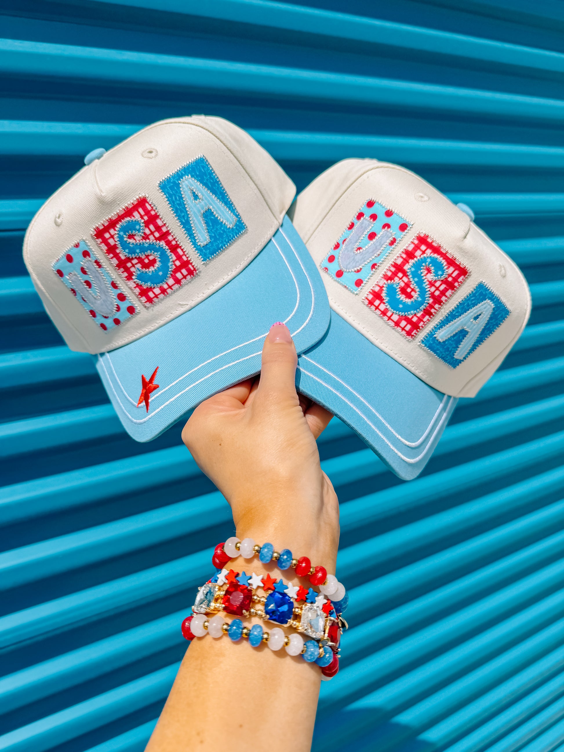 USA Multi Patch Trucker Hat