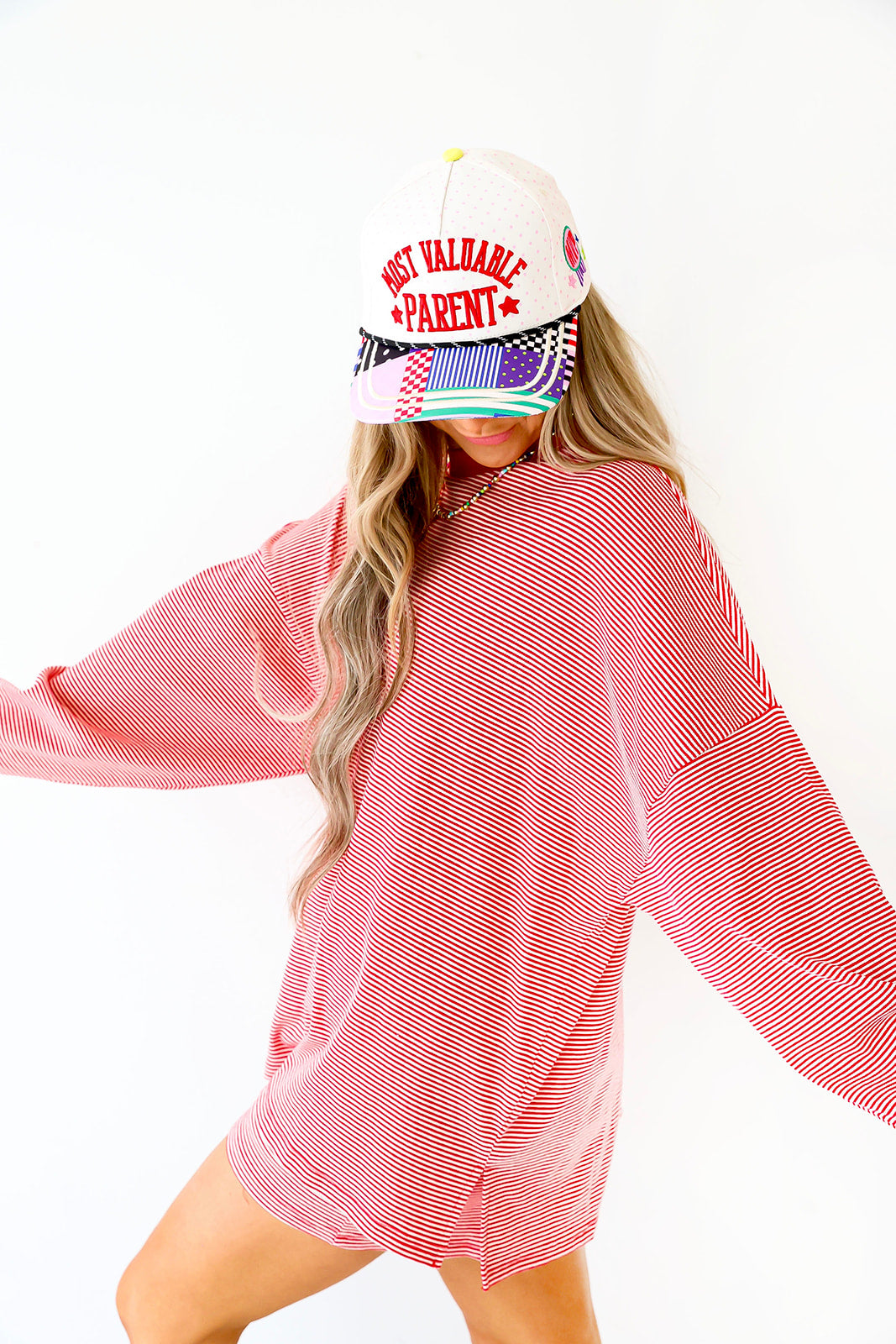 Easy Day Pullover- Red