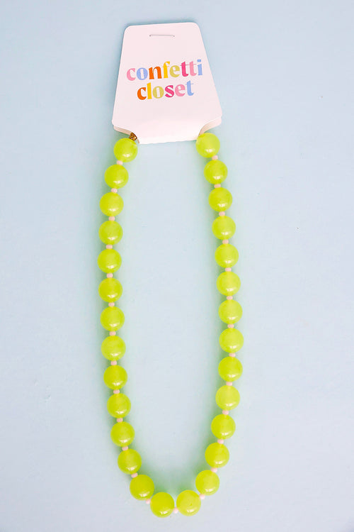 Electric Lime Necklace