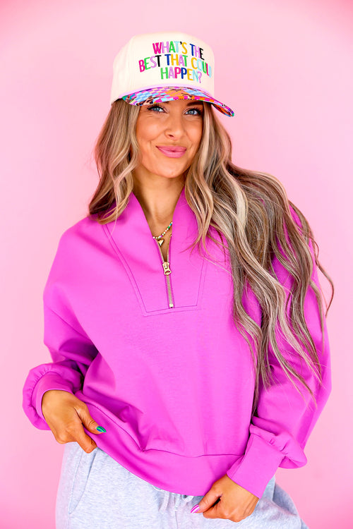 Essential Scuba Half Zip- Magenta