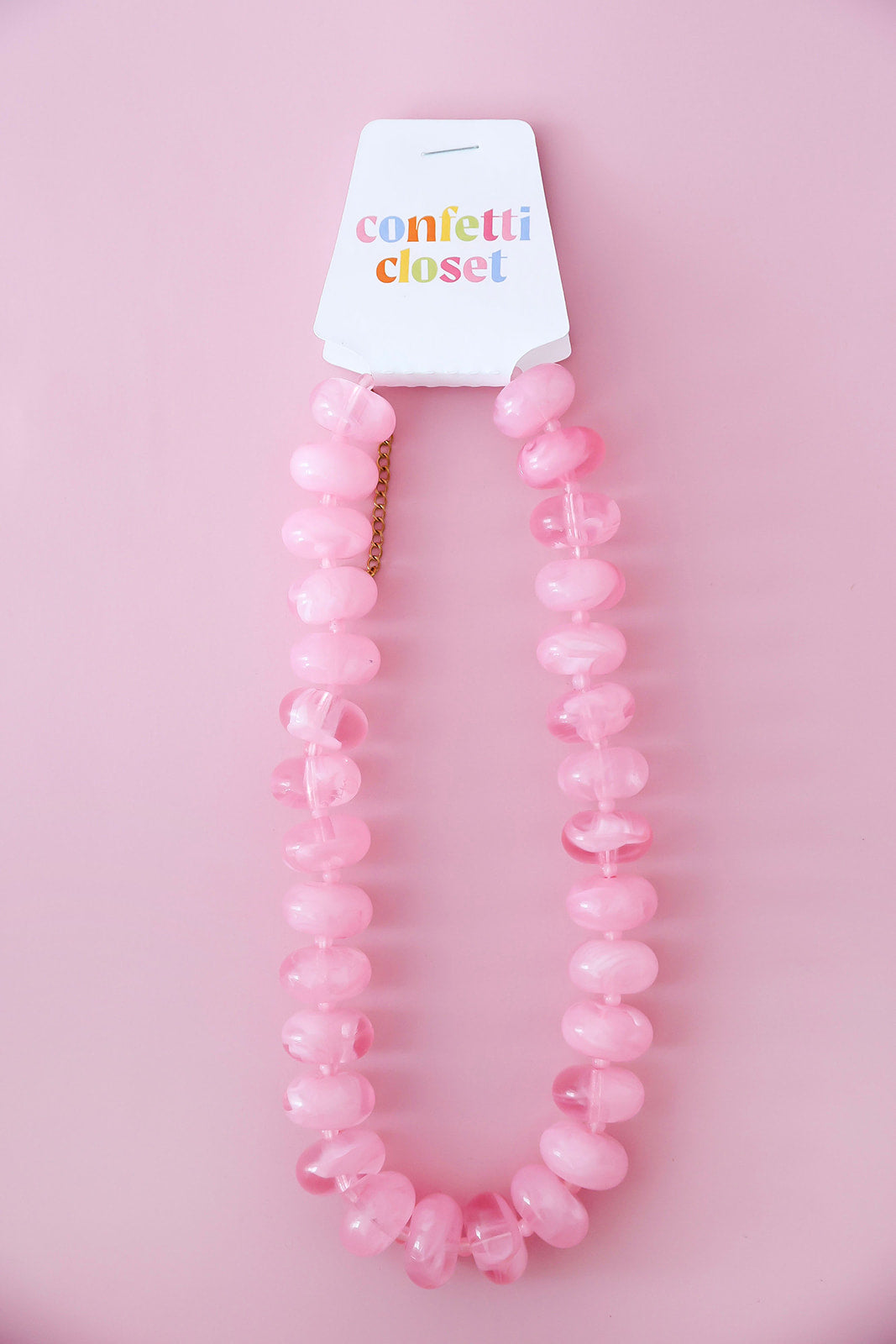 Eye Candy Necklace – Light Pink