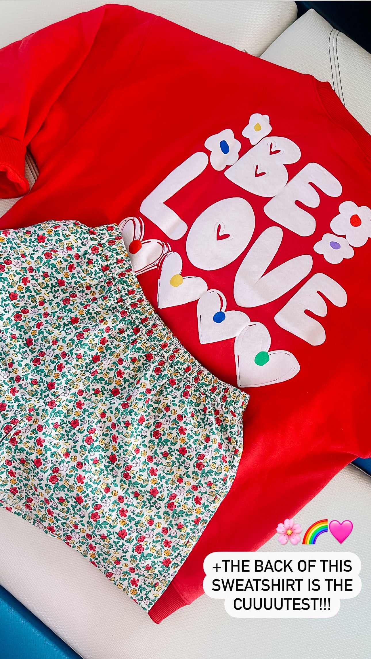 “Be Love” Puff Print Sweatshirt