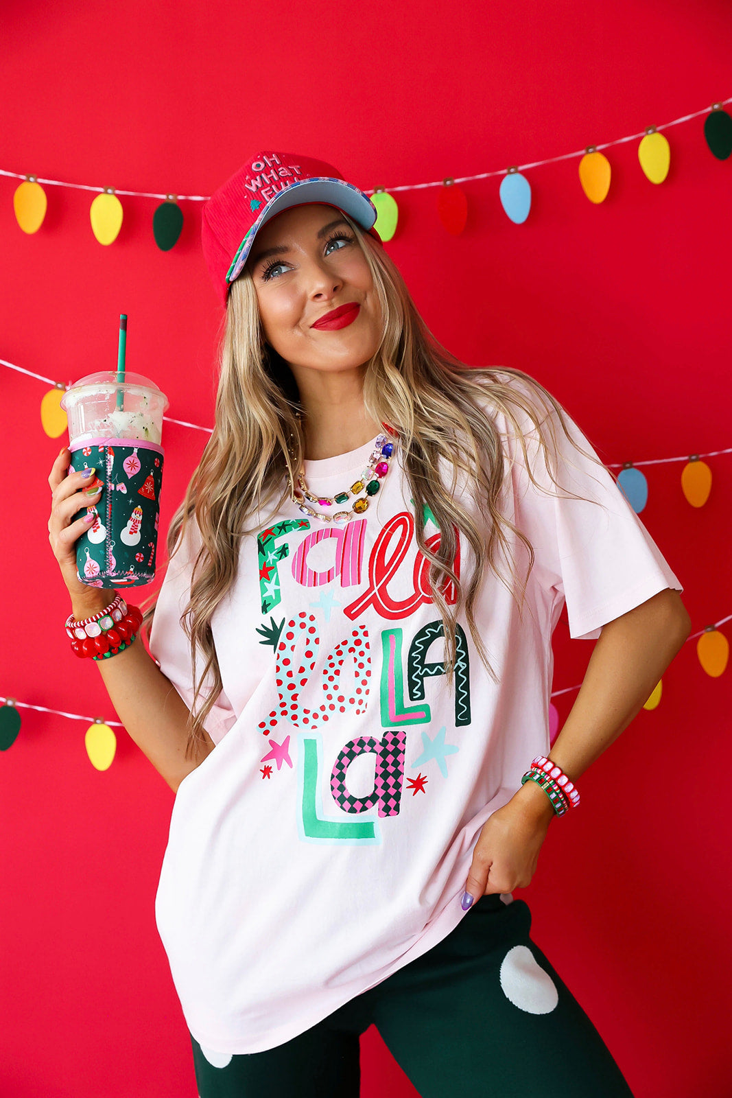 Fa La La La Fun Tee– Pink