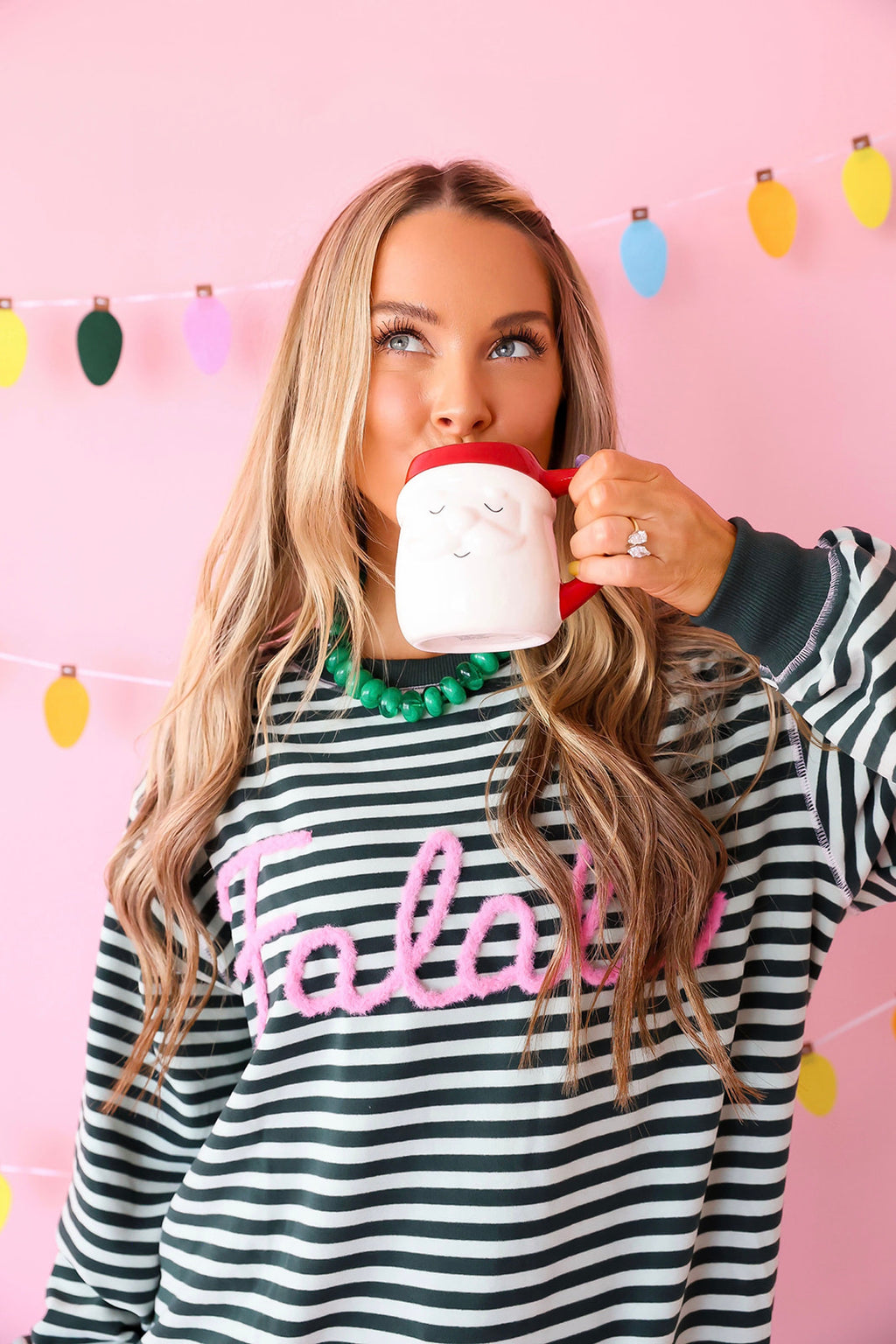 Fa La La Lounge Set – Green/Pink