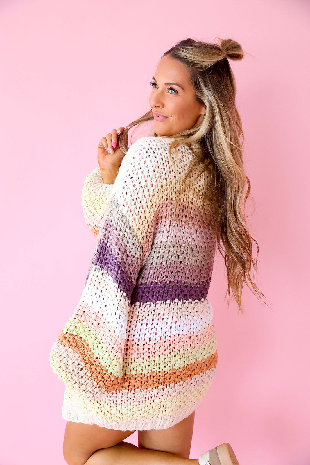 Fall In Full Color Cardigan – Ecru