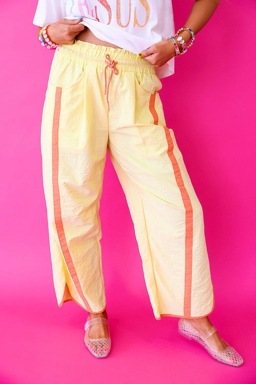 Fast Lane Pants- Yellow