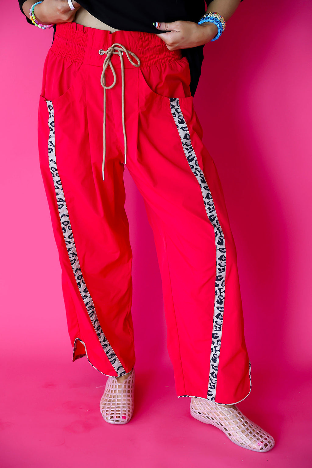 Fast Track Cheetah Pants - Red