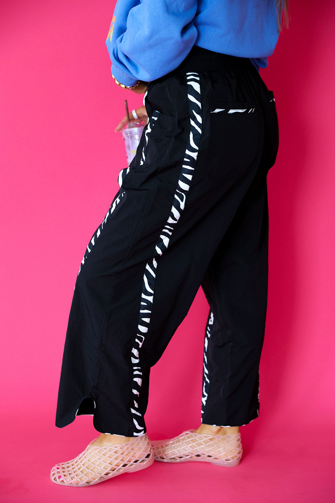 Fast Track Zebra Pants - Black