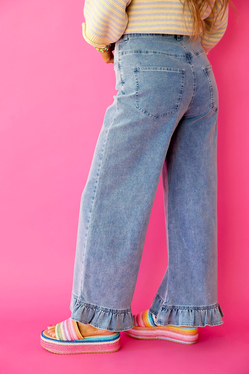 Final Bell Ruffle Jeans
