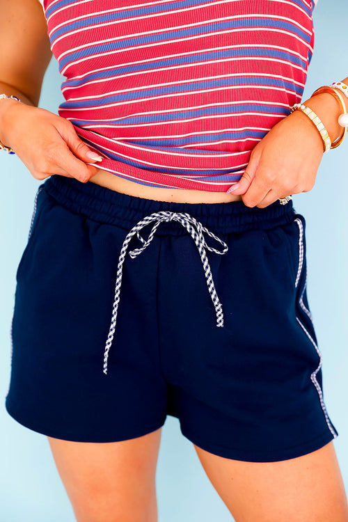 Firecracker Lounge Shorts- Navy