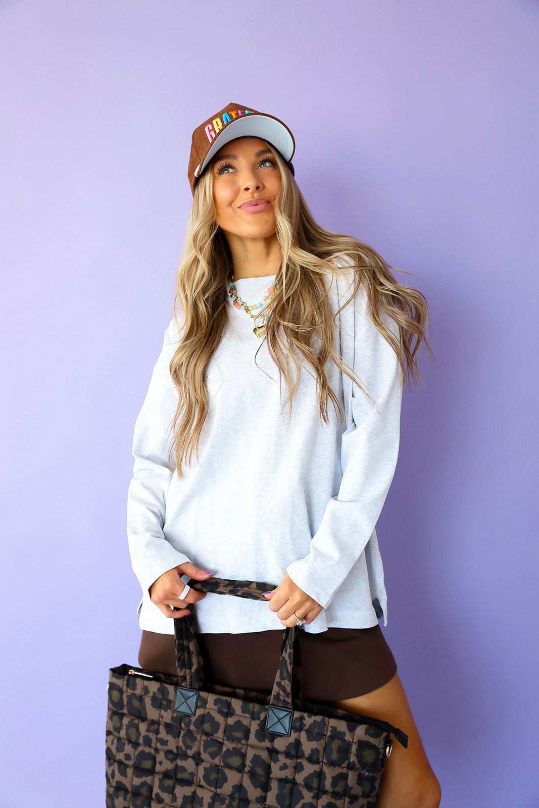 First Things First Top - Heather Grey