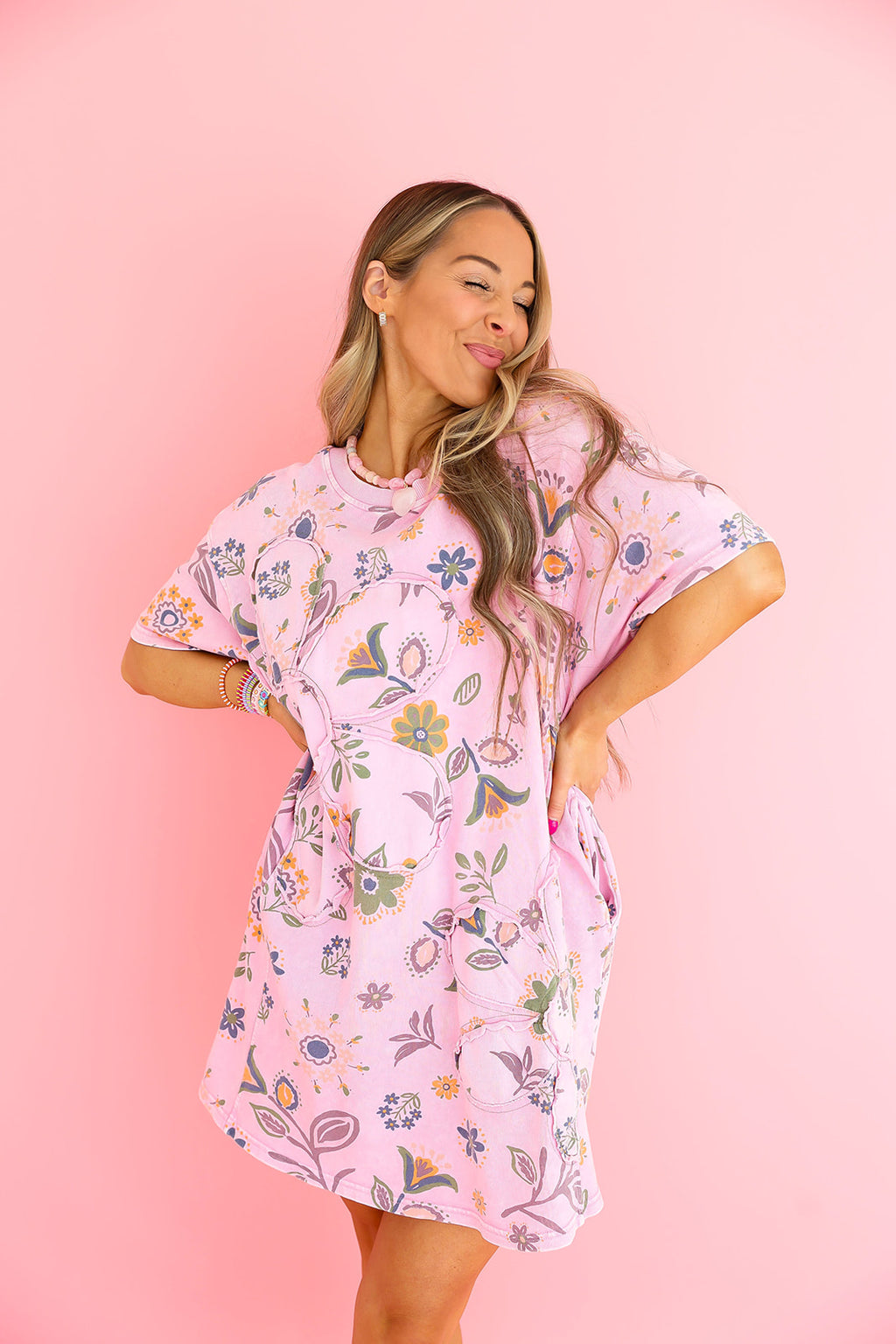 Floral Mood T-Shirt Dress