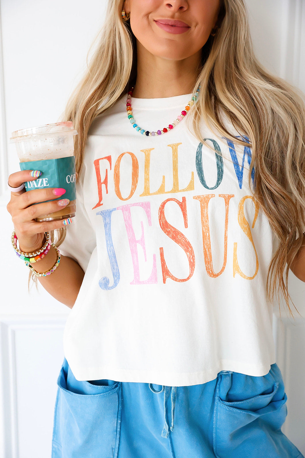 Follow Jesus Crop Tee Restock