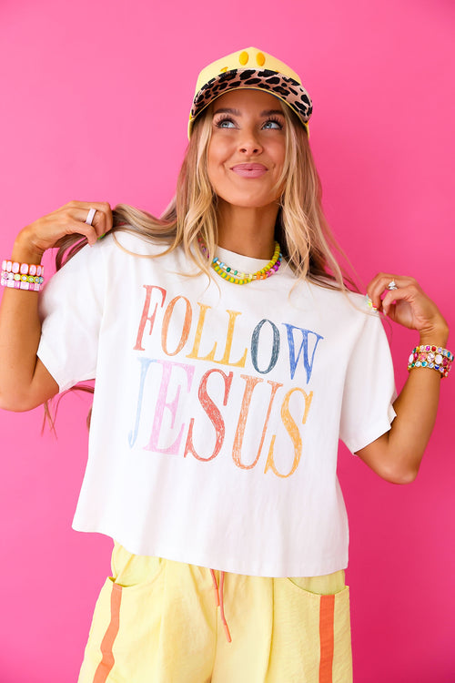 Follow Jesus Crop Tee