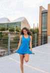 Butter Soft Athletic Dress-Bright Blue
