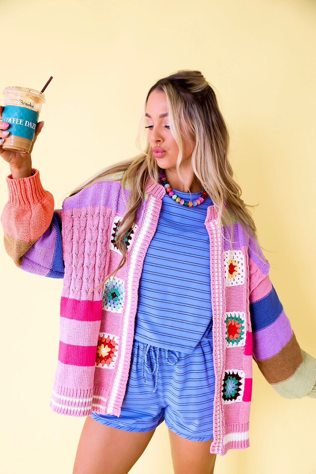 Fun This Fall Cardigan – Rose