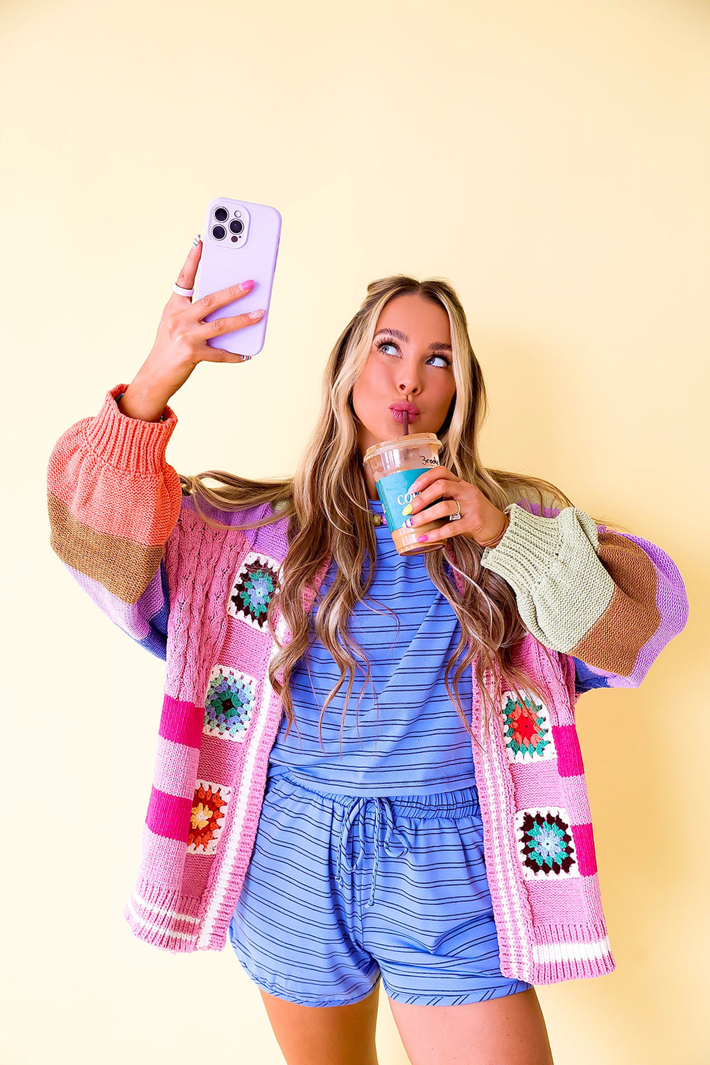 Fun This Fall Cardigan – Rose
