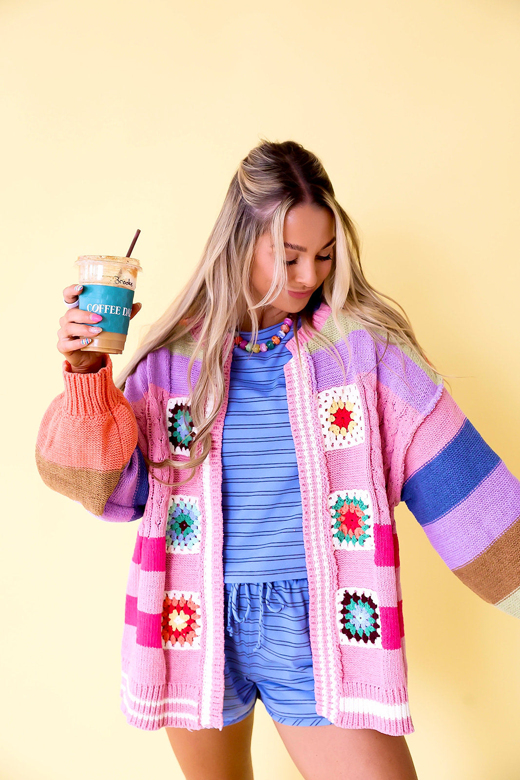 Fun This Fall Cardigan – Rose