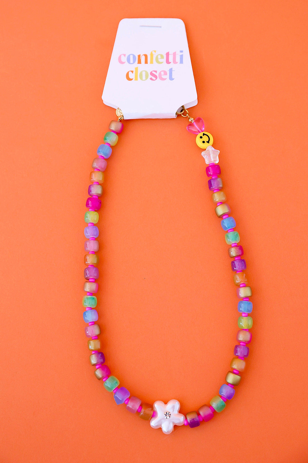 Funfetti Flower Necklace