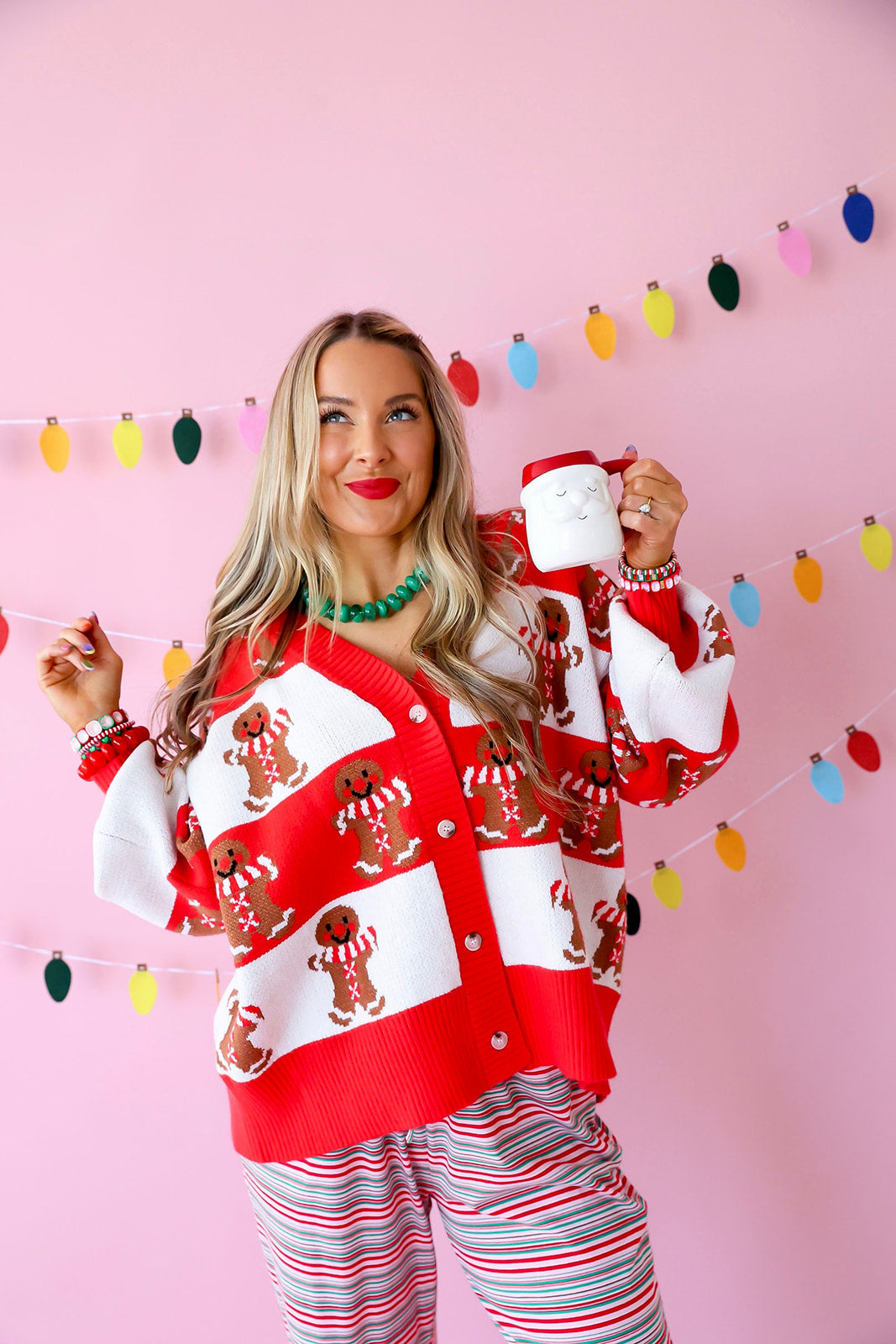 Gingerbread Kisses Cardigan