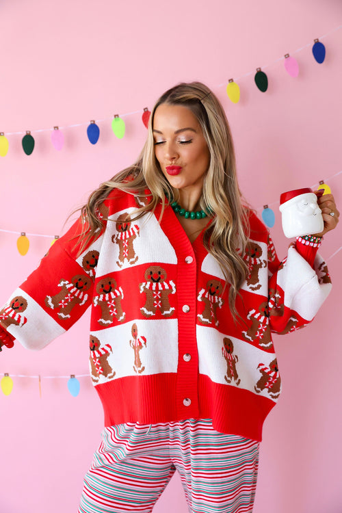 Gingerbread Kisses Cardigan