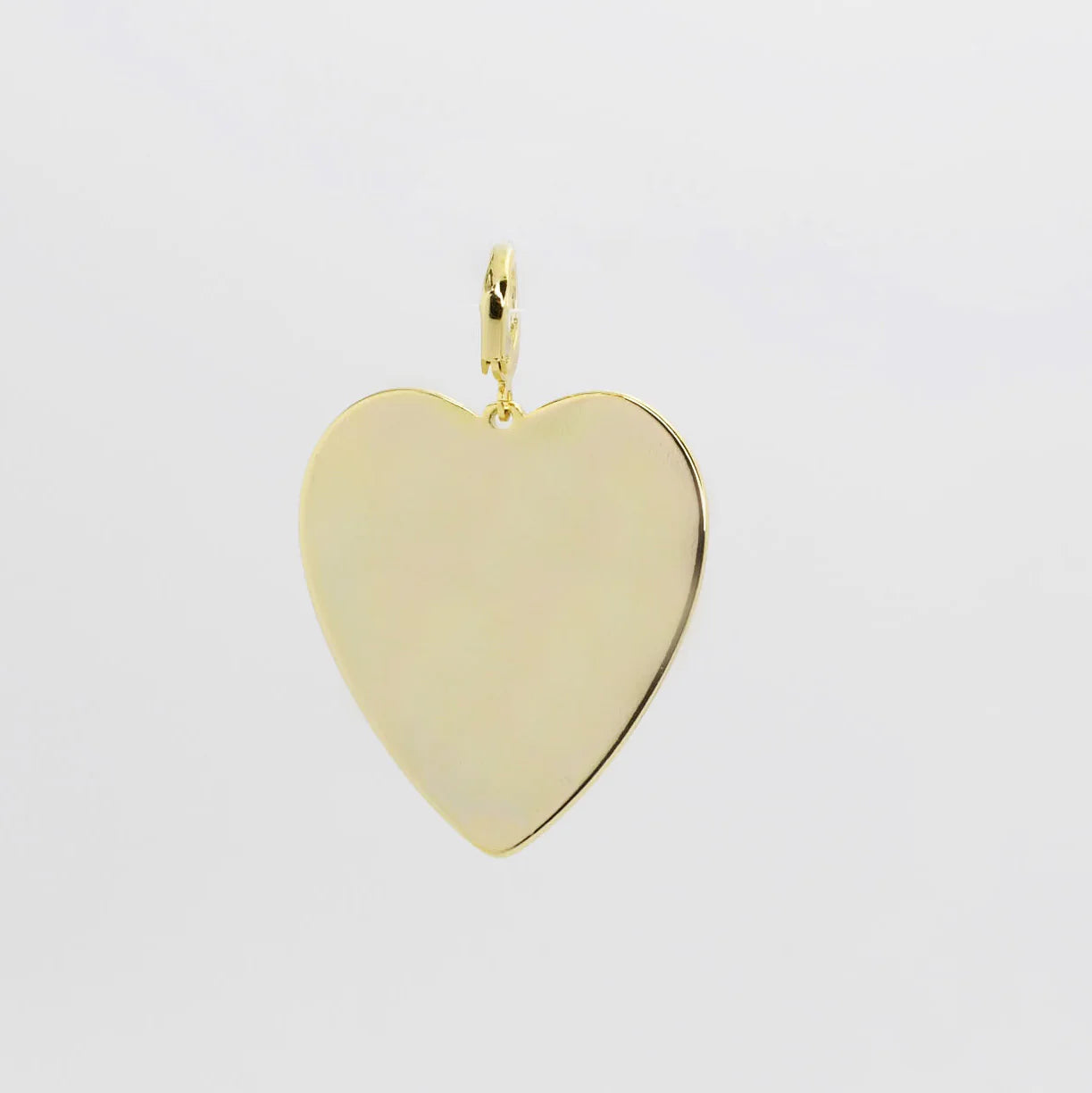 Gold Mirrored Heart Charm