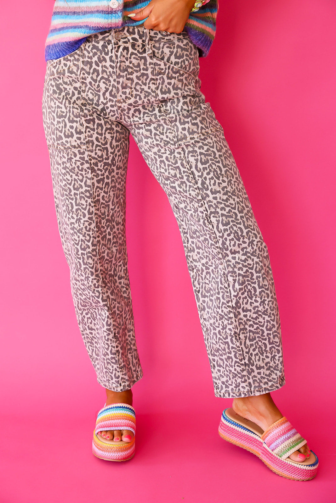 Gold Star Leopard Utility Pants