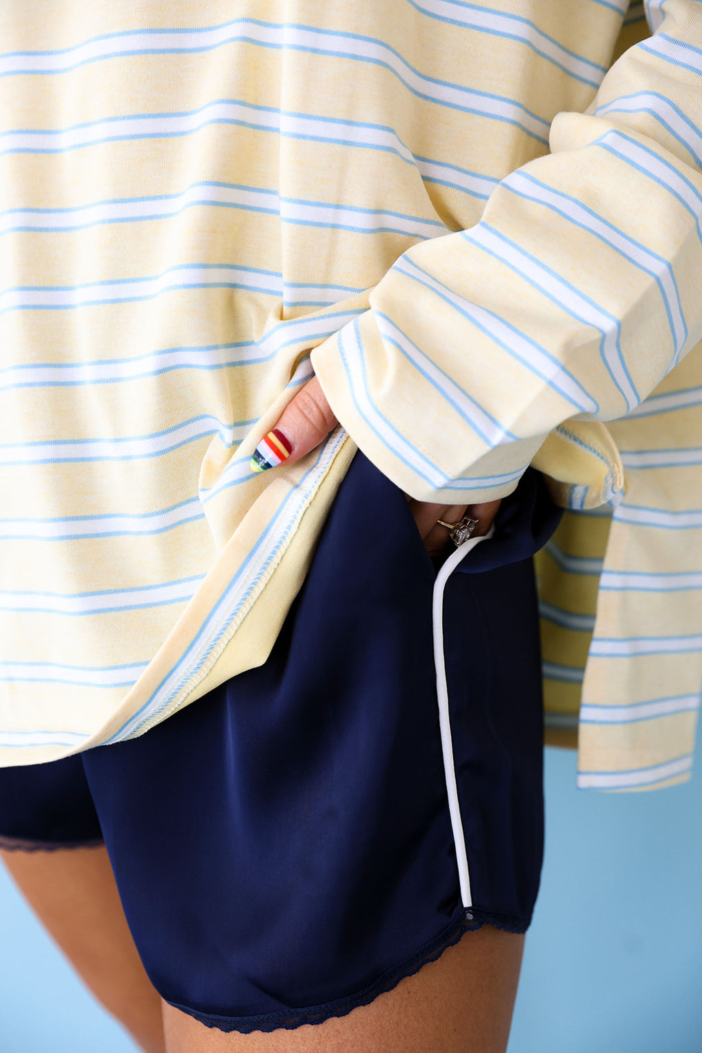 Golden Hour Shorts- Navy