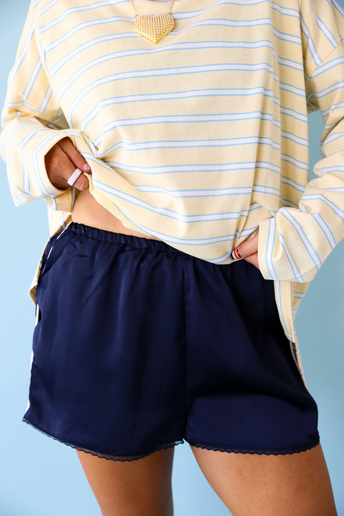 Golden Hour Shorts- Navy