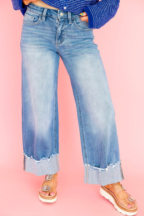 Good Mood Cuffed Denim