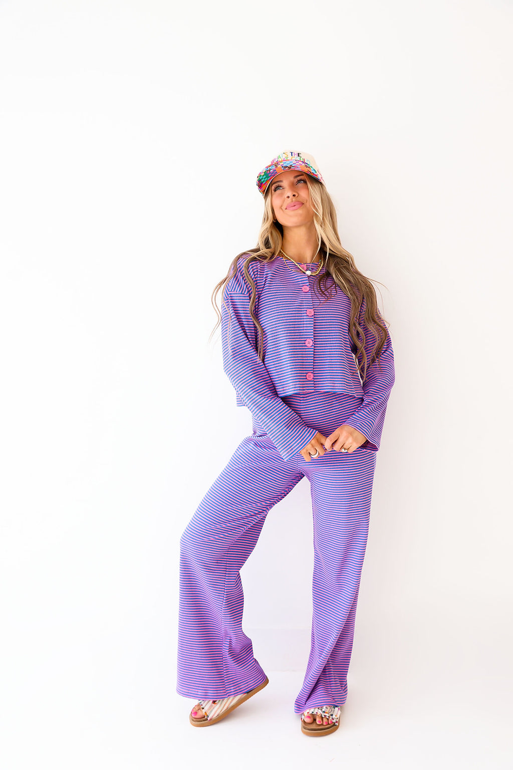 Good Vibes Only Set – Pink/Blue