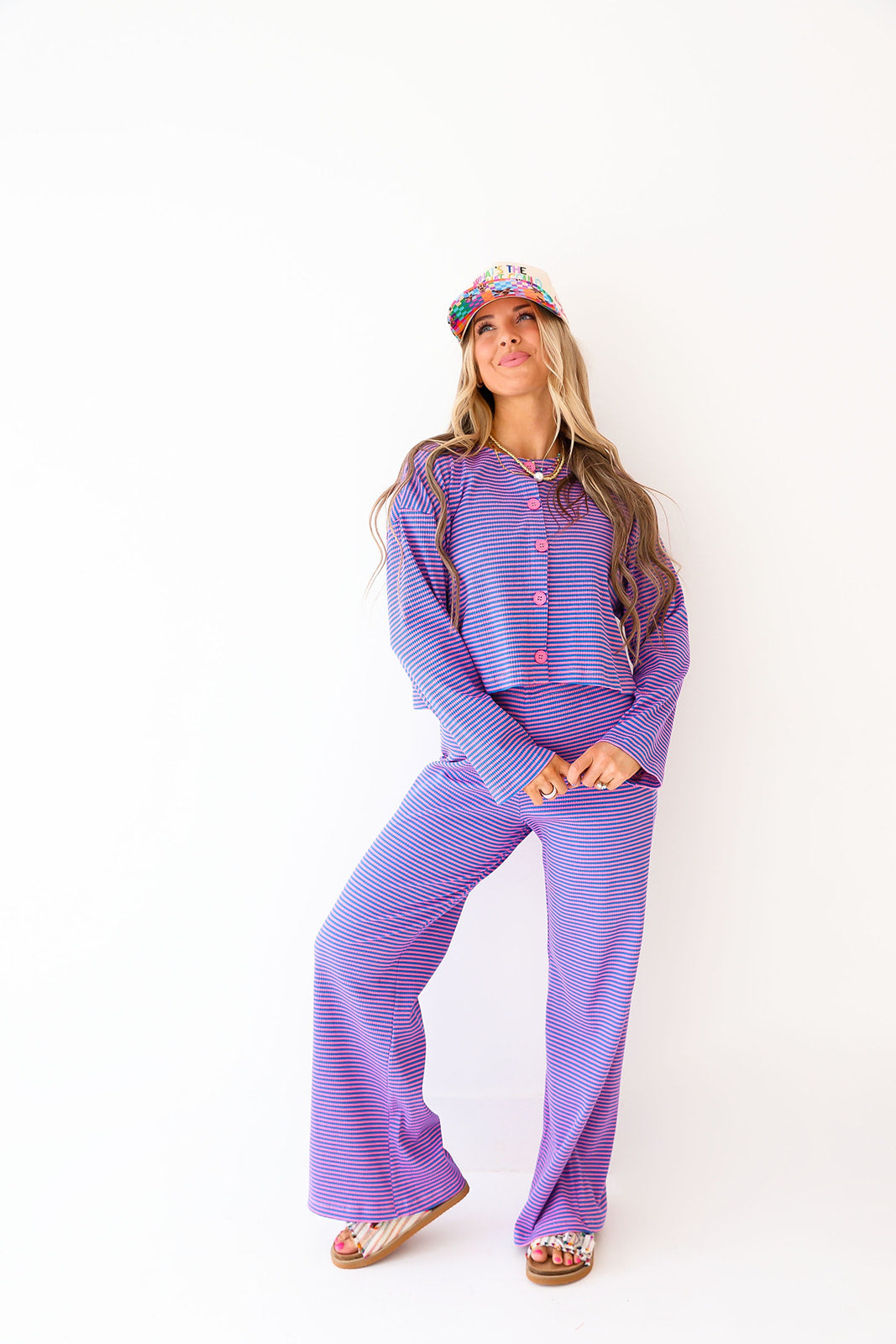 Good Vibes Only Set – Pink/Blue