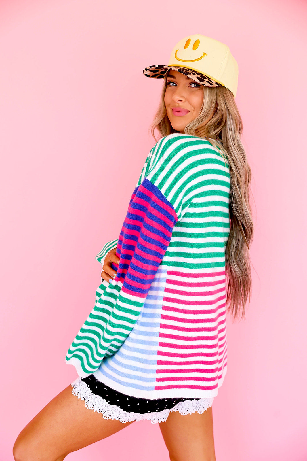 Good Vibes Striped Cardigan