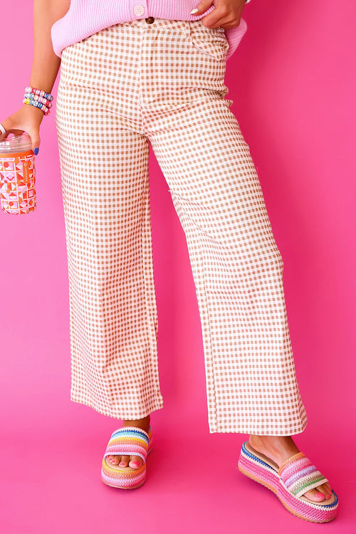 Hall Pass Gingham Pants