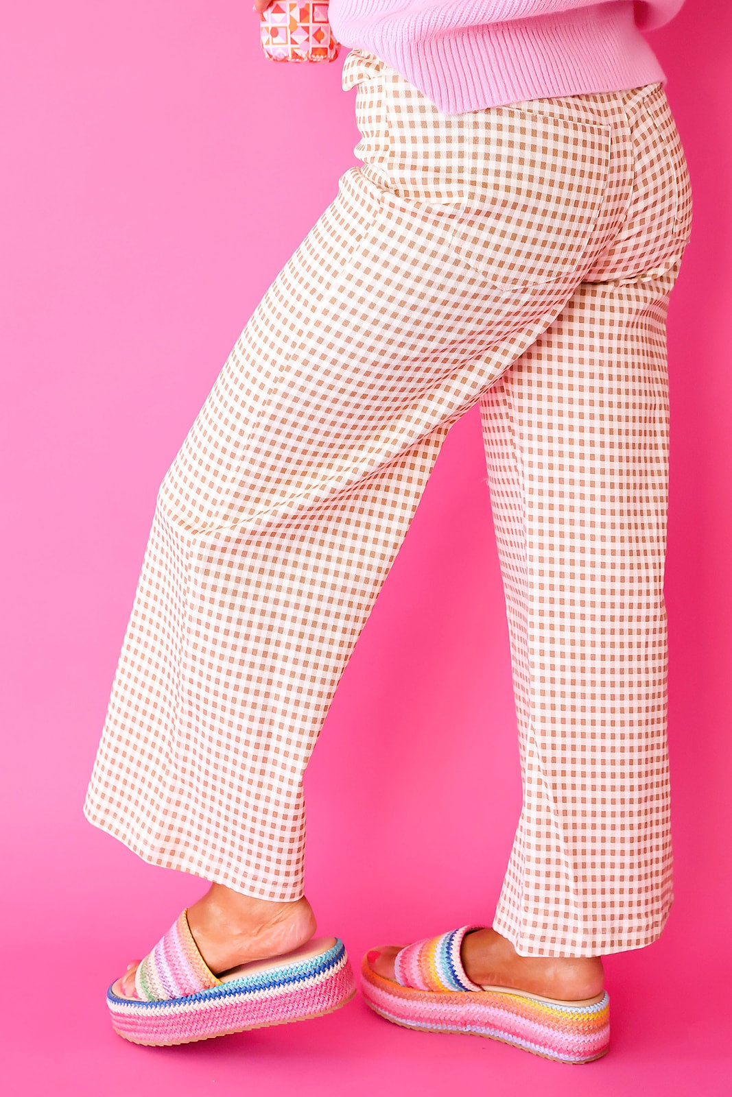 Hall Pass Gingham Pants